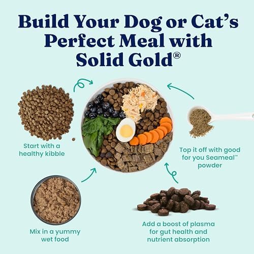 Solid Gold Dog & Cat Multivitamin Powder, Omega 3 & Kelp, Skin & Coat, 1LB - Image 6
