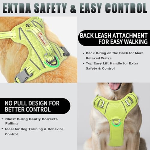 BARKBAY Dog Harness for Medium Sized Dog No Pull Dog Vest ID Tag Pocket - Image 3