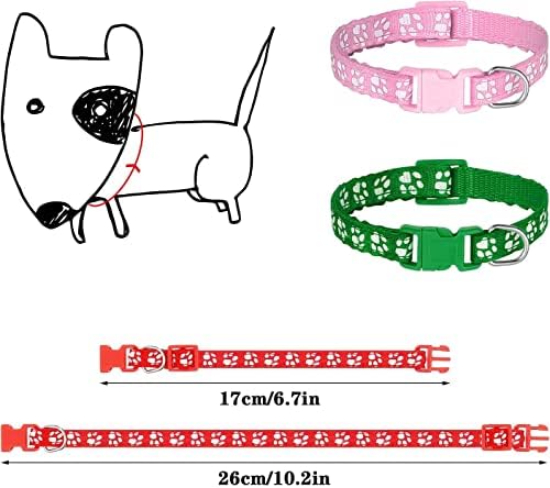 12 Pack Puppy Collars for Litter, Adjustable Puppy ID Collars - Image 2