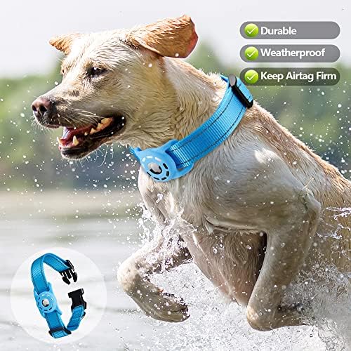 Reflective Dog Collar, Compatible with AirTag, Nylon Pet Cat Puppy Collar for Small, Medium, Large, and Extra Large Dogs - Image 2