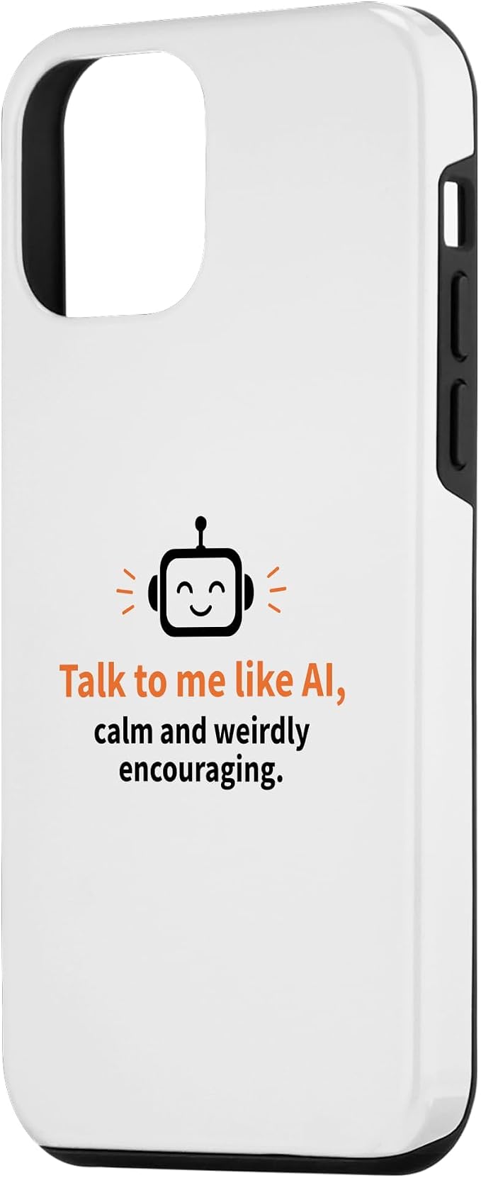 AI Robot Calm Encouraging Tech Support Case for iPhone 12 mini - Image 2