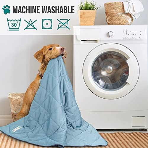 PetAmi Cooling Dog Blanket Lightweight Summer for Large Pet Cat 60x80, Blue - Image 5