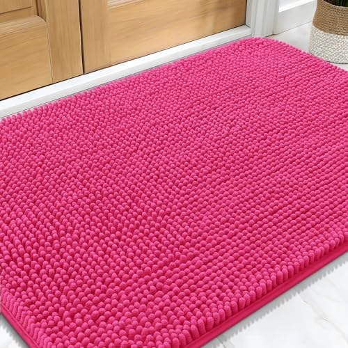 OLANLY Dog Door Mat for Muddy Paws 34x21, Super Absorbent Chenille Mud Mat by OLANLY
