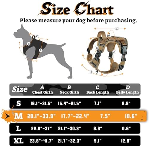 rabbitgoo Tactical Dog Harness Medium Sized, No Pull Service Pet Vest - Image 3