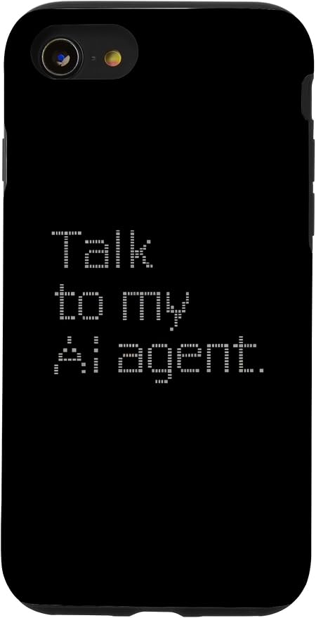 Talk to My AI Agent - Minimalist Tech Design Case for iPhone SE (2020) / 7/8 by Unknown