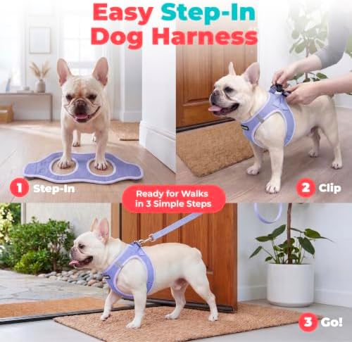 Voyager Step-in Air Dog Vest Harness - Lavender, X-Large - Image 3