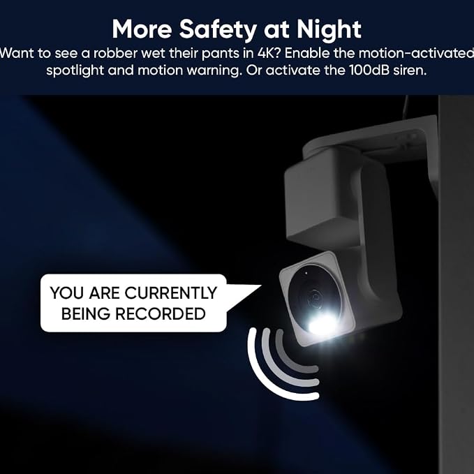 WYZE Cam Pan v4 (2-Pack), 4K Smart Home Security Camera System, AI Indoor/Outdoor Monitor for Baby/Pet/Person/Vehicle, Color Night Vision, 360° Pan/Tilt, 2.4G&5G, Works with Alexa & Google Assistant - Image 7