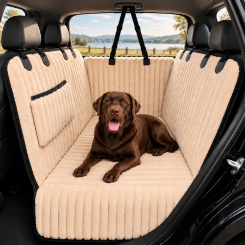 URPOWER Plush Dog Car Seat Cover, Waterproof Back Seat Hammock with Foam by URPOWER