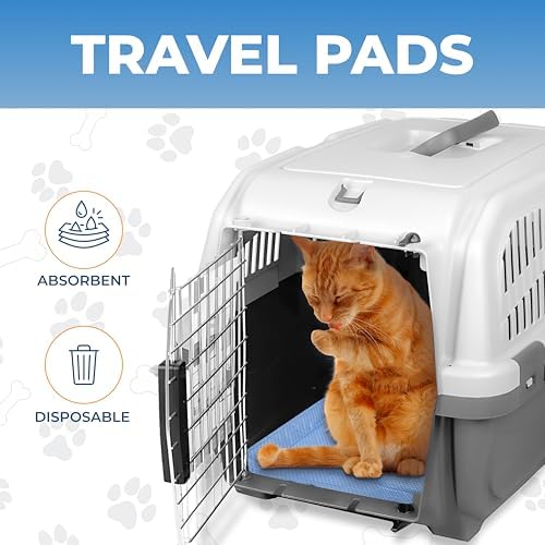 Pet Carrier Pad Insert 2 Pack, Disposable, 19.5 x 12.5 in, for Cat Dog - Image 3