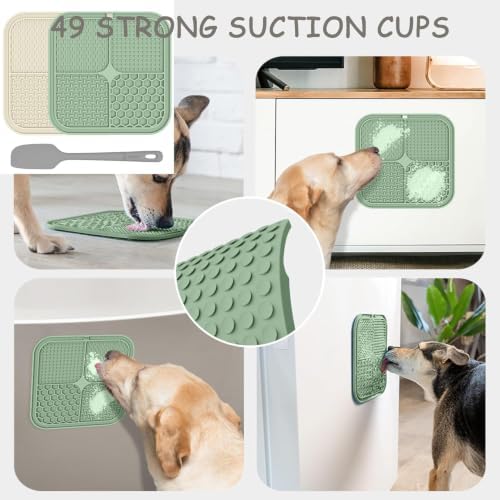 ChefAide 2 Pack Lick Mat for Dogs, Cats & Puppies with Suction Cups - Image 4