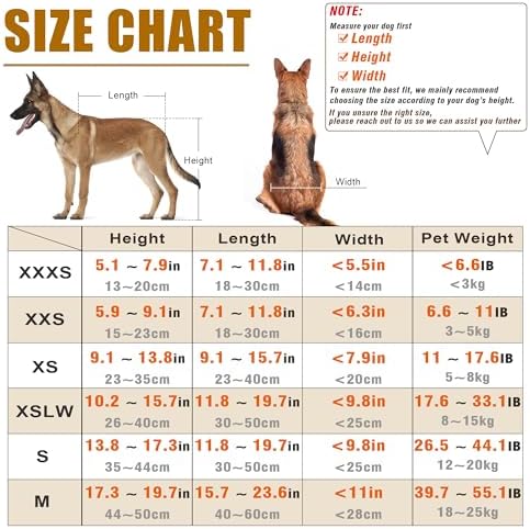 Dog Wheelchair for Back Legs, Adjustable Mobility Cart for Dog - Image 3