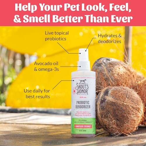 SKOUT'S HONOR Probiotic Dog Deodorizing Spray- SC, 8 oz, 2-Pack - Image 5