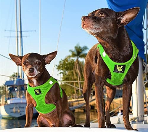 EcoBark Step in Dog Harness, XXS, Green, No Choke Escape Proof Mesh Vest - Image 5
