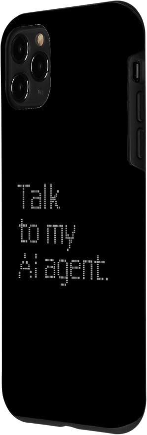 Talk to My AI Agent - Minimalist Tech Design Case for iPhone 11 Pro - Image 2