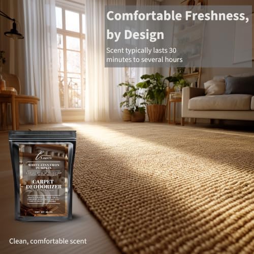 Lapew White Cinnamon Pumpkin Carpet Deodorizer Powder - Pet Safe Freshener for Vacuuming | Scented Odor Eliminator for Home | 36 oz - Image 5