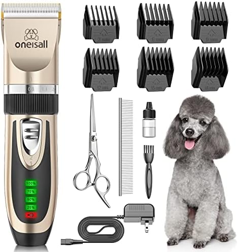 oneisall Dog Grooming Clippers with LED Display for Dogs & Cats by oneisall