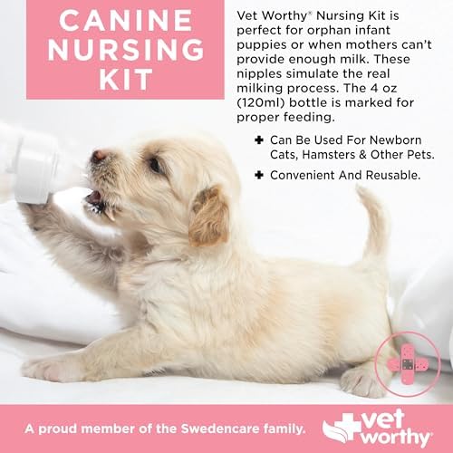 Vet Worthy 7-piece Canine Nursing Kit – 4oz Bottle, 4 Nipples, & Brush - Image 2