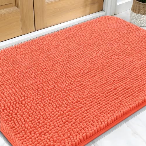 OLANLY Dog Door Mat for Muddy Paws 30x20, Super Absorbent Chenille Mud Mat by OLANLY