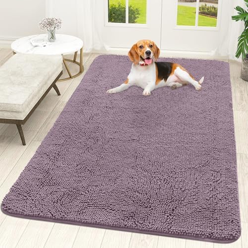 OLANLY Dog Door Mat for Muddy Paws 70x46, Super Absorbent Chenille Mud Mat by OLANLY