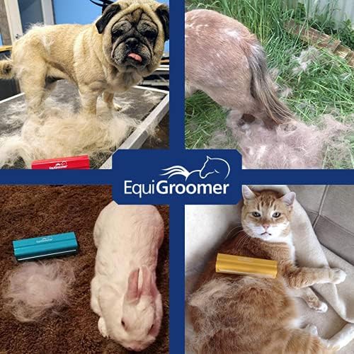 EquiGroomer 5-Inch Undercoat Deshedding Brush for Dogs & Cats, Red - Image 6