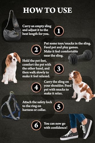 Noah & Paw Dog Sling Carrier for Small Dogs 3-10lb, Dog Sling for Small Dogs and Cats, Dog Carrier with Adjustable Padded Strap, Vegan Leather Lined with Fur, 3X Safety Features, Machine Washable - Image 6