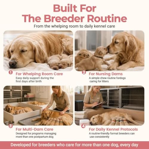 VUN Lactation Support for Dogs,Dog Nursing Postpartum Chews - Image 4