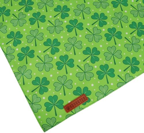 ADOGGYGO St. Patrick's Day Dog Bandana, Green Shamrock Pet Scarf, Adjustable Fit Saint Patrick Bandanas for Large and Extra Large Dogs (X-Large) - Image 6