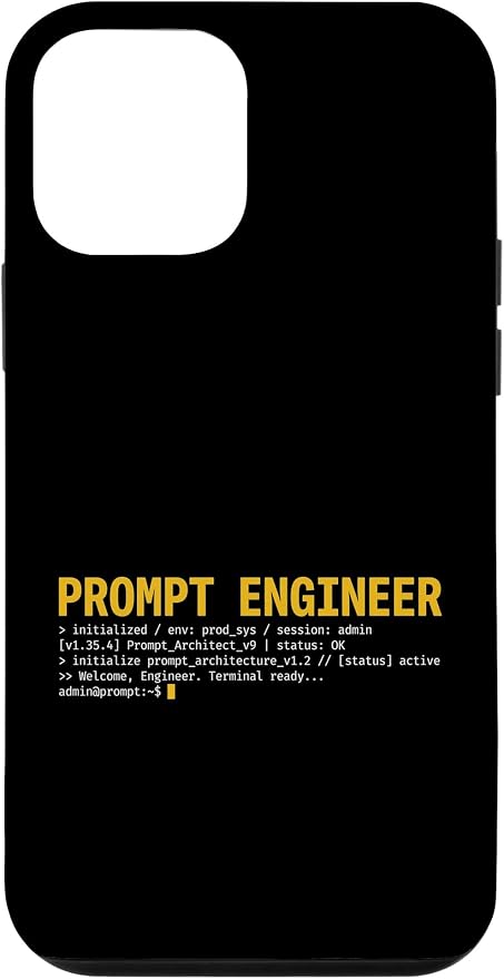 Prompt Engineer Terminal Screen AI Developer Software Coder Case for iPhone 12 mini by Unknown