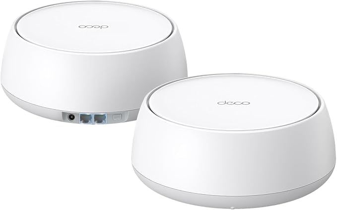 TP-Link Deco 7 BE25 Dual-Band BE5000 WiFi 7 Mesh Wi-Fi System | 4-Stream 5 Gbps, 240 Mhz Channels | Covers up to 4,600 Sq.Ft | 2X 2.5G Ports Wired Backhaul | VPN,MLO, AI-Roaming, HomeShield, 2-Pack by TP-Link