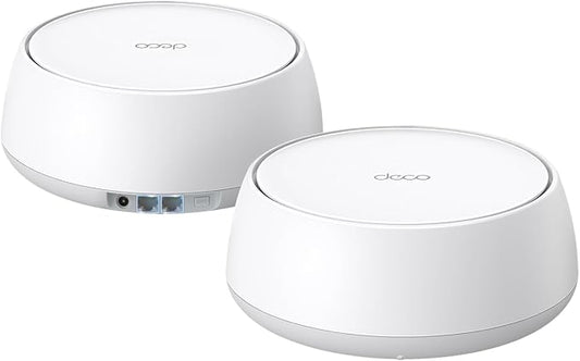 TP-Link Deco 7 BE25 Dual-Band BE5000 WiFi 7 Mesh Wi-Fi System | 4-Stream 5 Gbps, 240 Mhz Channels | Covers up to 4,600 Sq.Ft | 2X 2.5G Ports Wired Backhaul | VPN,MLO, AI-Roaming, HomeShield, 2-Pack by TP-Link