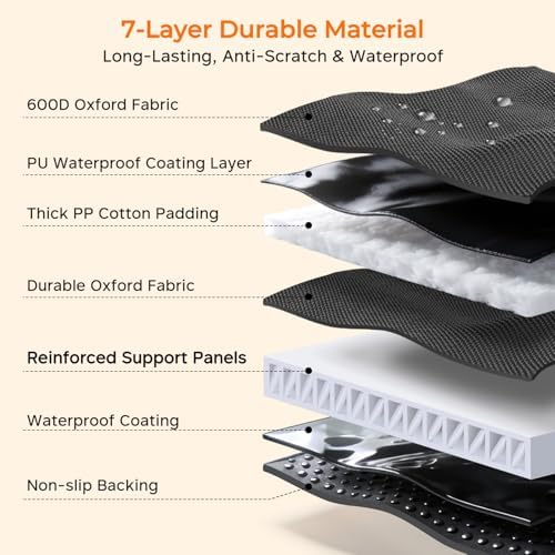 URPOWER Hard Bottom Dog Car Seat Cover, Back Seat Extender for Cars & SUVs - Image 6