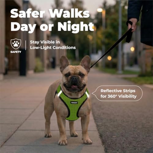 Voyager Step-in Air Dog Vest Harness - Lime Green 2-Tone, X-Small - Image 4