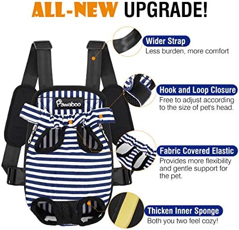 Pawaboo Pet Front Carrier Backpack for Small Medium Dogs - Image 4
