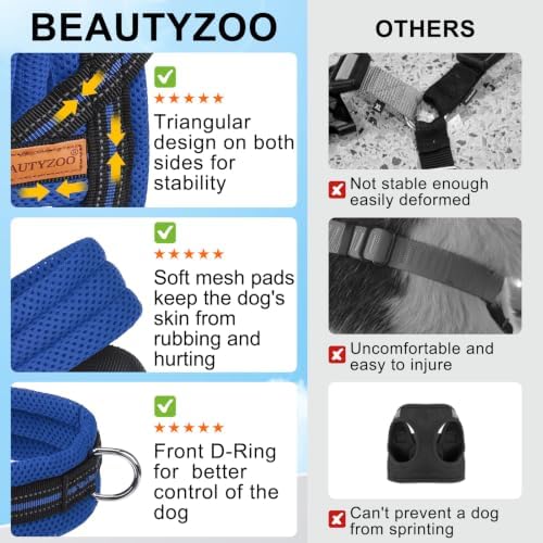 BEAUTYZOO Small Dog Harness and Leash Set, No Pull Step in Puppy Vest - Image 6