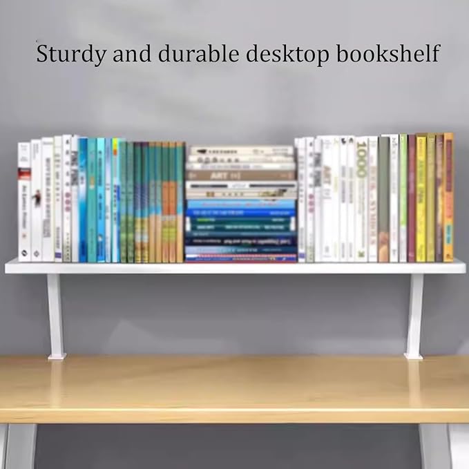 VXHCS Clamp On Desk Organizer Shelf, Desktop Extender Storage Organizer Portable No Drill Required Adjustable Floating Desks Shelf for Home Office Dorm Workstation and Study Space (31.5"x7.9") - Image 6