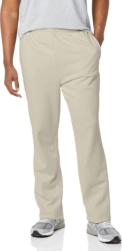 Amazon Essentials Men's Relaxed Straight Leg Fleece Open Bottom Sweatpant (Available in Big & Tall) - Image 4