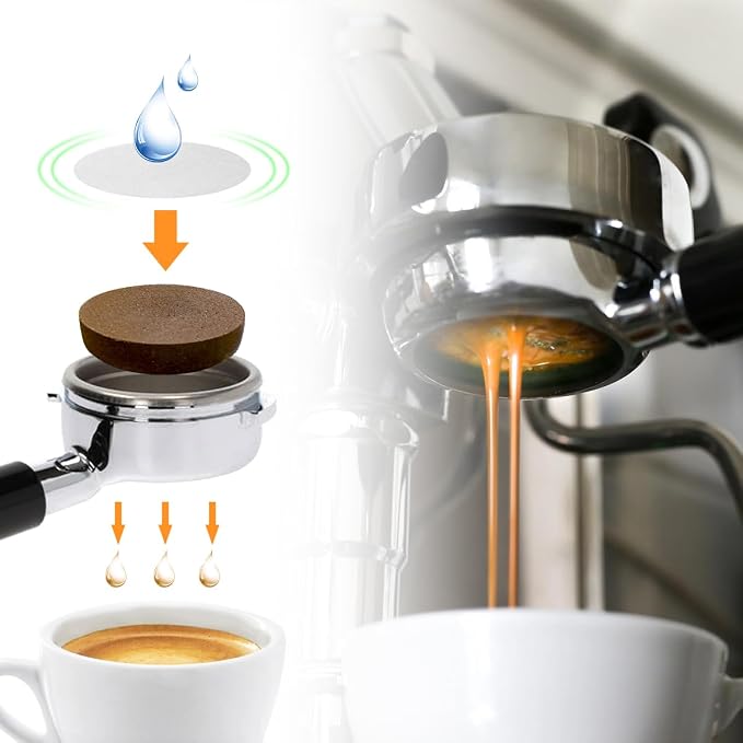 Aieve Espresso Paper Filter Compatible with Breville Barista Espresso Coffee Maker, 58 mm Espresso Filter Puck Screen Portafilter Paper (400 Pcs) - Image 5