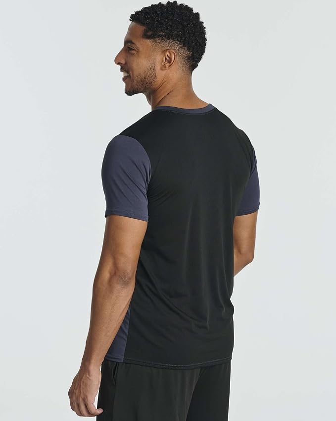 5 Pack Men's Dry Fit Short Sleeve T-Shirt Gym Workout Athletic Running Tee | Cooling, Moisture-Wicking, Crew Neck, Quick-Dry, Breathable, Active, Exercise, Fitness, Basketball, Cycling, Hiking, Tennis - Image 6