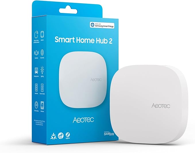 Aeotec Smart Home Hub2 - V4, Works as a SmartThings Hub, Zigbee, Matter Gateway, Compatible with Alexa, Google Assistant, WiFi (No Z-Wave) by Aeotec
