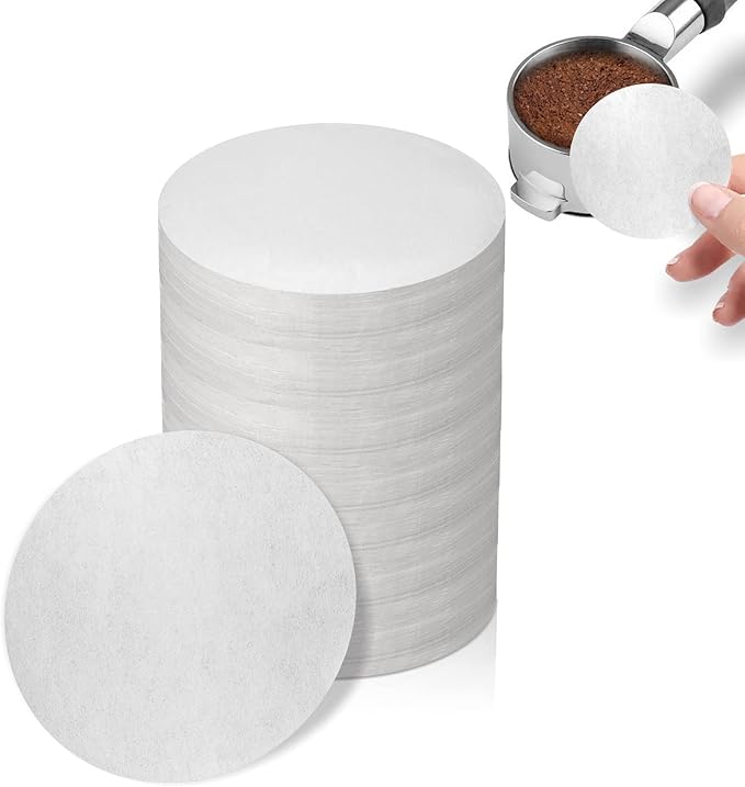 1000 Pcs Coffee Paper Filter for Espresso Coffee Maker, 51 mm | White Espresso Filter Puck Screen Portafilter Paper, for Breville Barista, Mr. Coffee and Other Espresso Machine by brikinte
