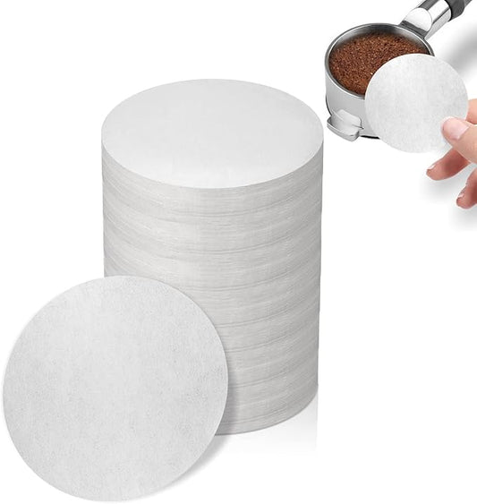 1000 Pcs Coffee Paper Filter for Espresso Coffee Maker, 51 mm | White Espresso Filter Puck Screen Portafilter Paper, for Breville Barista, Mr. Coffee and Other Espresso Machine by brikinte