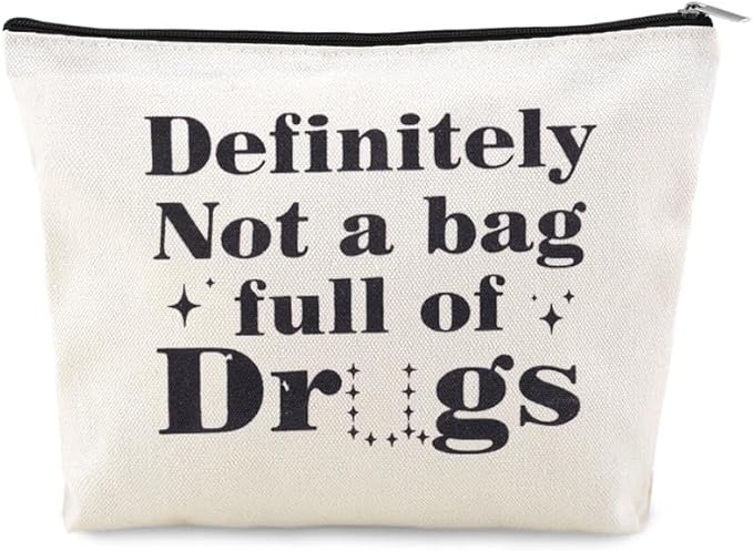 Drug Pouch Bag for Travel Small Medicine Pill Storage Bag Funny Emergency Pouch Medical Assistant Survival Bags Medication Bags for Camp Pharmacist Nurse Doctor Gifts Ideas for Women Men Med Pouches by YangQian