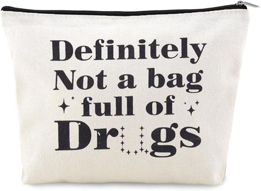 Drug Pouch Bag for Travel Small Medicine Pill Storage Bag Funny Emergency Pouch Medical Assistant Survival Bags Medication Bags for Camp Pharmacist Nurse Doctor Gifts Ideas for Women Men Med Pouches by YangQian