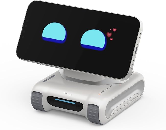 LOOI Robot-Starlight White-AI Desktop Companion,ChatGPT&Gemini Voice Interaction,Visual Understanding,Personality&Memory,10W Wireless Charging,Tech&Gadget Gift,Electronic pets,Toy,Geek,Desktop Setup by LOOIRobot