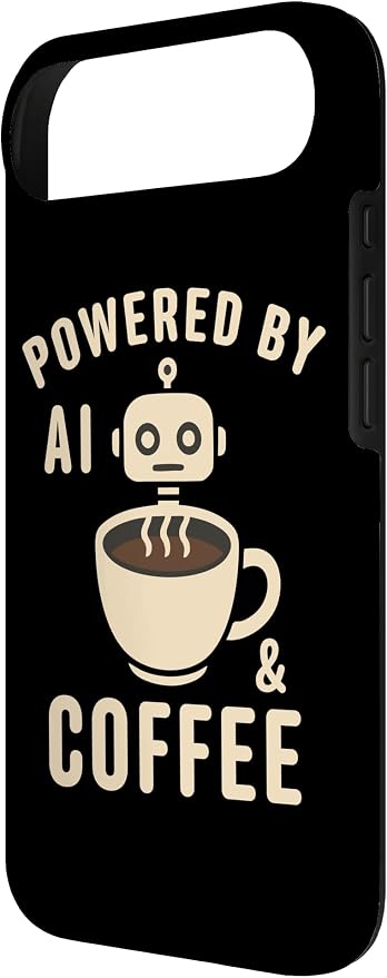 Powered by AI and Coffee Robot Case for iPhone Air - Image 3