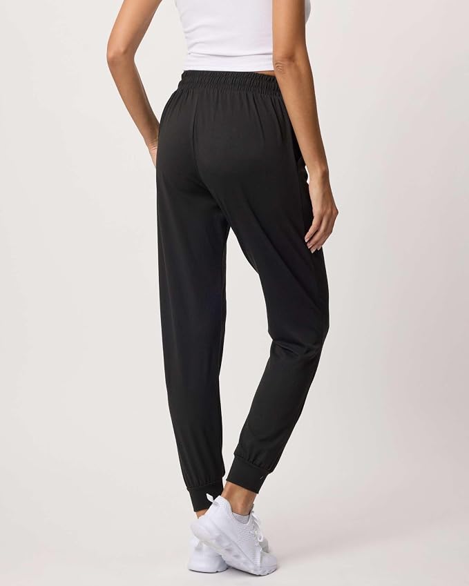 3 Pack Women's Lounge Joggers Sweatpant Active Athletic Yoga Workout Pocket | Available in Plus Size, Ladies Casual, Drawstring Gym Pants, Sleep Bottoms, Hiking, Running, Fitness, Exercise, Pajama, Soft - Image 3