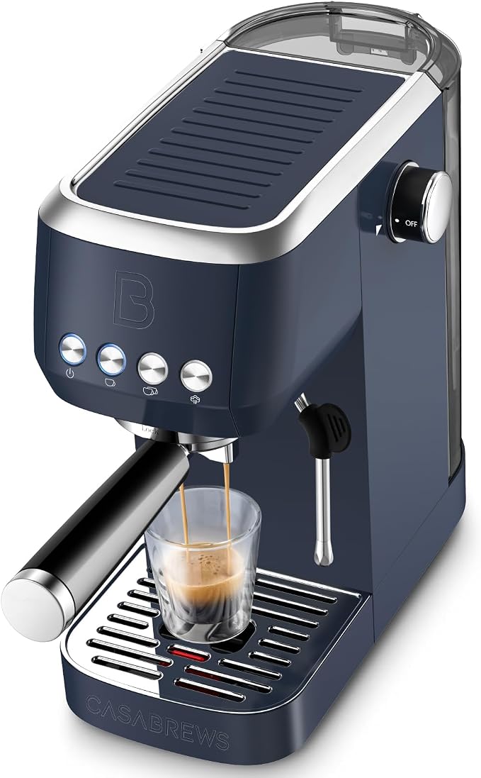 CASABREWS 3700 Essential Espresso Machine, Stainless Steel Espresso Maker | 20-Bar Italian Pump, Powerful Steam Wand, 43.9oz Removable Water Tank, Compact Espresso Maker for Home, Cappuccino & Latte by CASABREWS