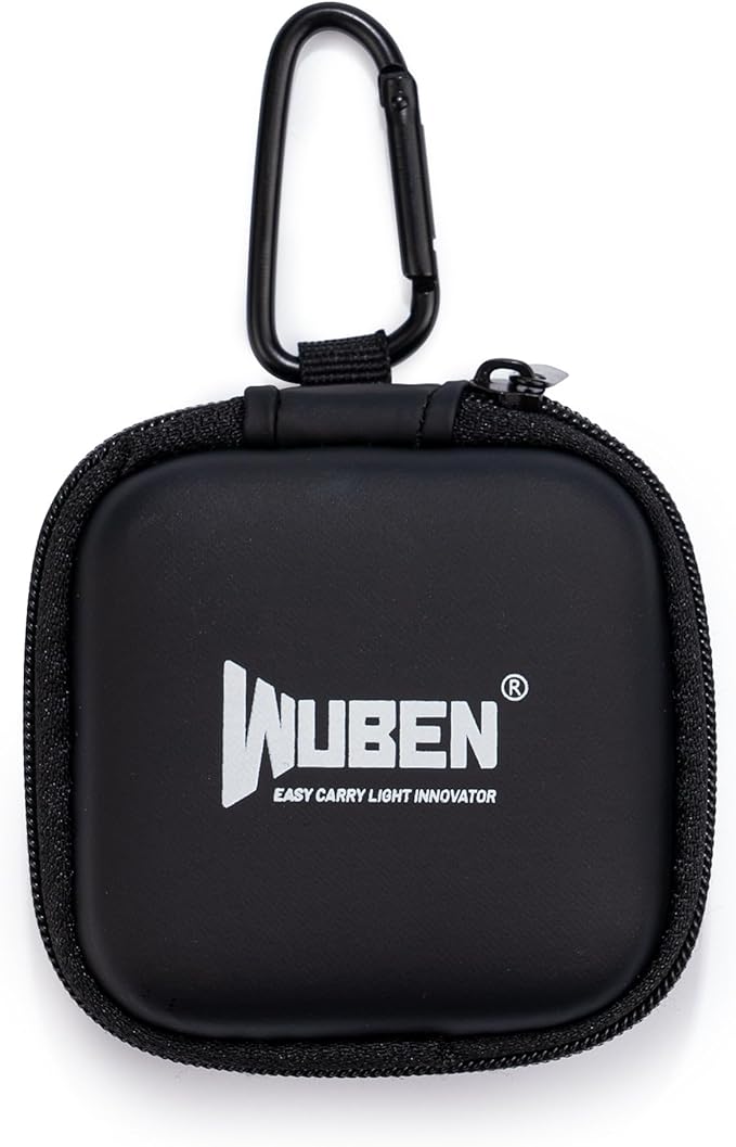 WUBEN G5 Flashlight Holster, EDC Portable Mini Flashlight Pouch, 75*75*30mm | EVA Storage Pouch, Compact Portable Carry Case for EDC Tools, Headphones & Small Accessories (Flashlight Not Included) by WUBEN