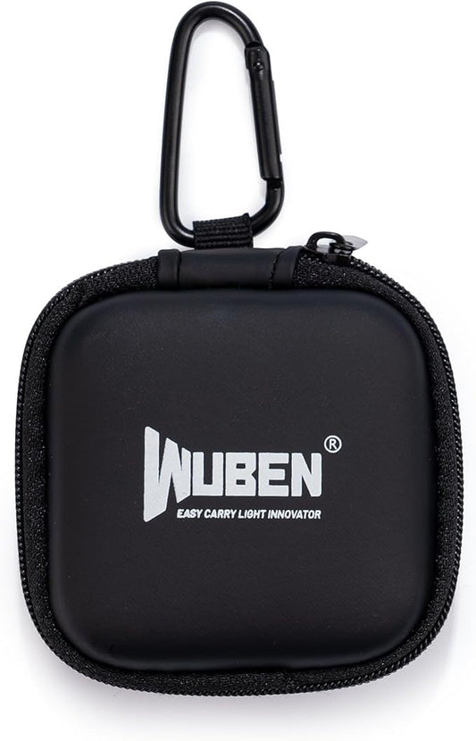 WUBEN G5 Flashlight Holster, EDC Portable Mini Flashlight Pouch, 75*75*30mm | EVA Storage Pouch, Compact Portable Carry Case for EDC Tools, Headphones & Small Accessories (Flashlight Not Included) by WUBEN
