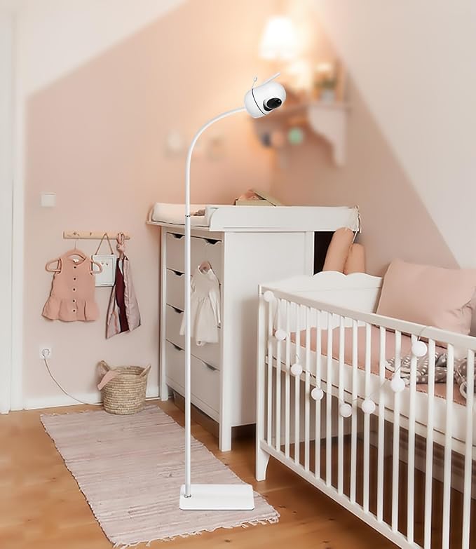 67" Adjustable Height Baby Monitor Floor Stand Holder Compatible with Hellobaby HB6560/HB6550/Pro/HB65/HB66/HB248,ANMEATE,Infant Optics DXR-8 Pro,eufy,Nanit Pro Smart Baby Monitor & Flex Stand - Image 5